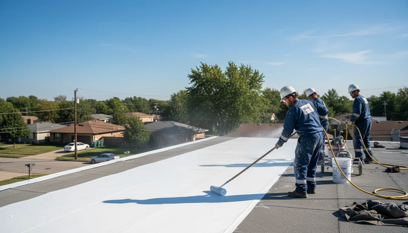 Commercial roof coating in Manchester, MO near me